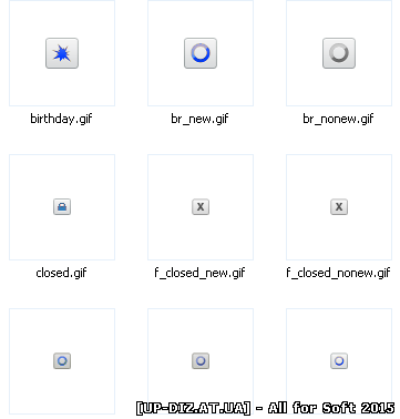 Светло-синие иконки форума для Ucoz от CSOMSK.RU