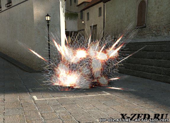 Взрыв гранаты Nail Bomb Explosion