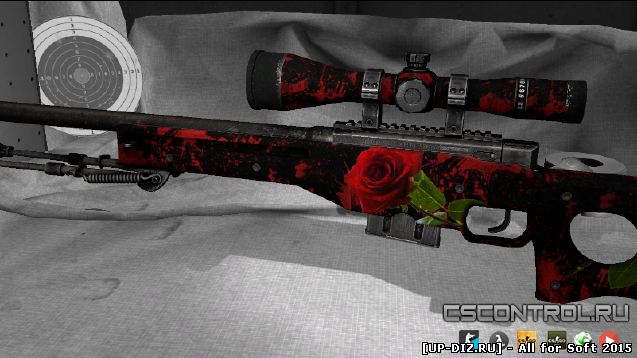 Скин AWP Bloody Rose для CSGO